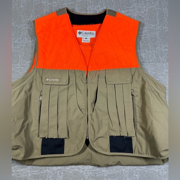 Columbia Quickloader Orange Upland Game Pocket Hunting Shooting Vest Size 3XL - Picture 1 of 7